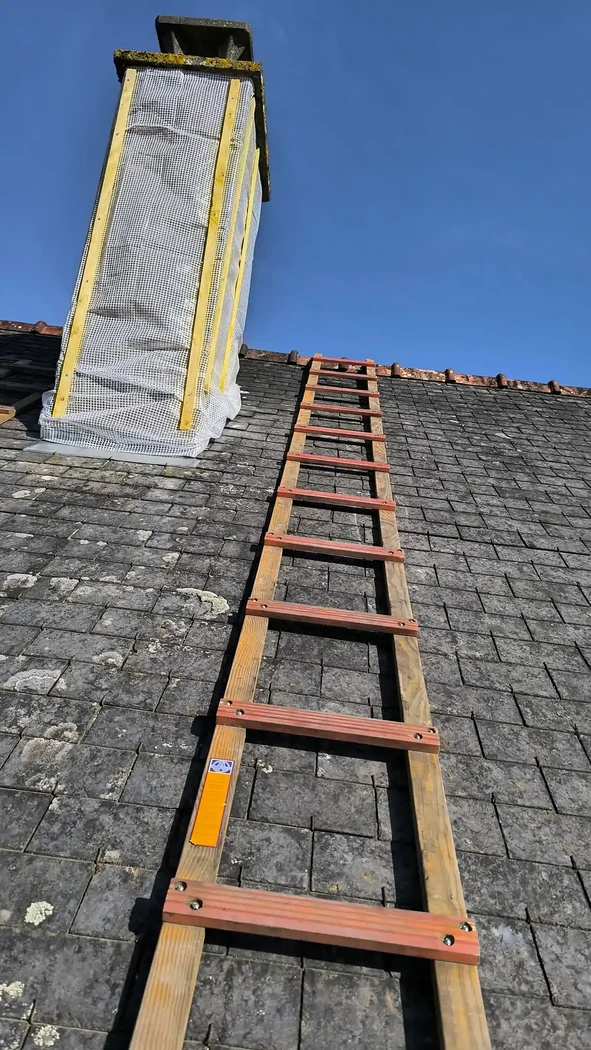 Bâchage de cheminée