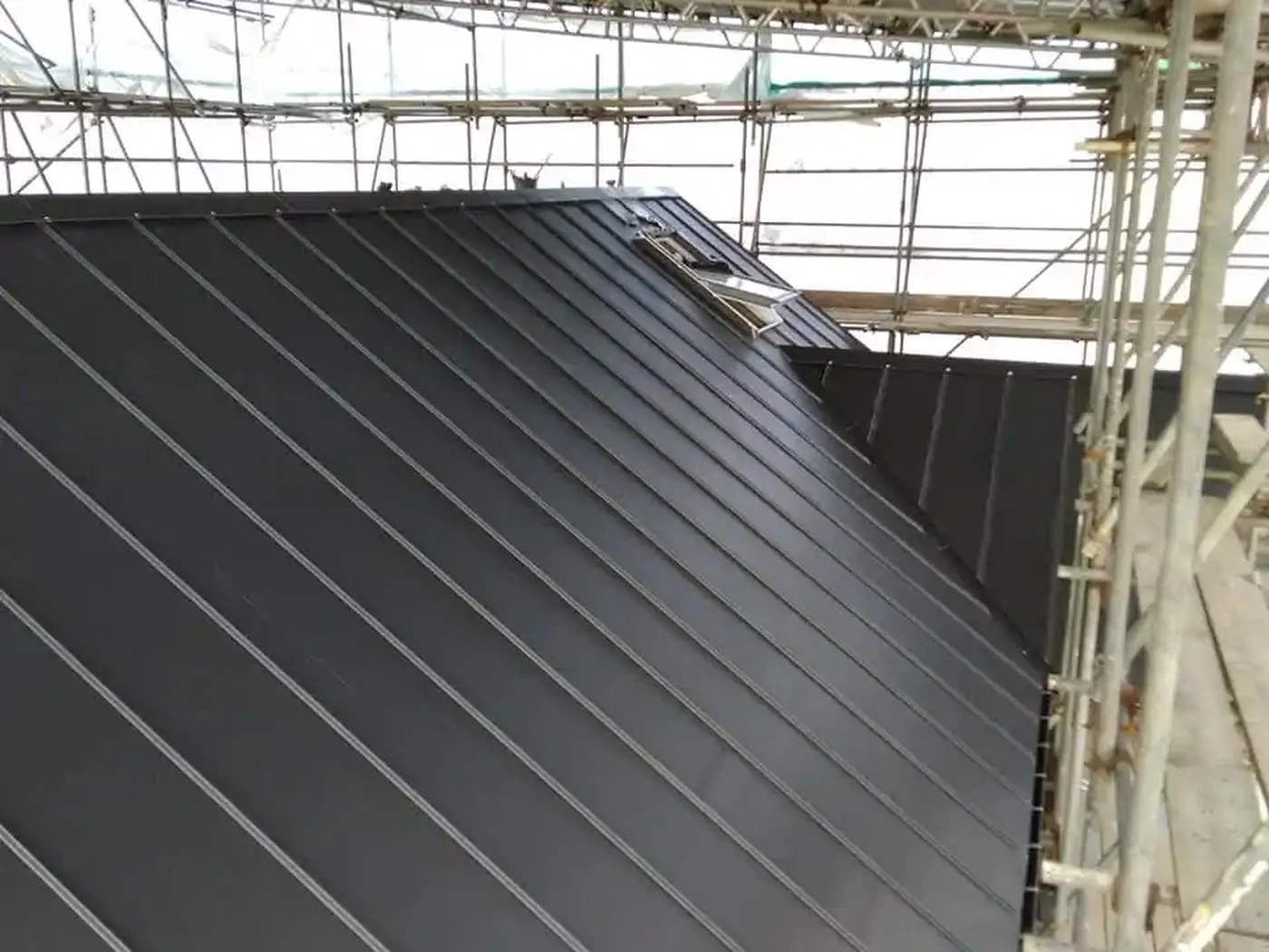 Couverture joint debout anthracite Angleterre