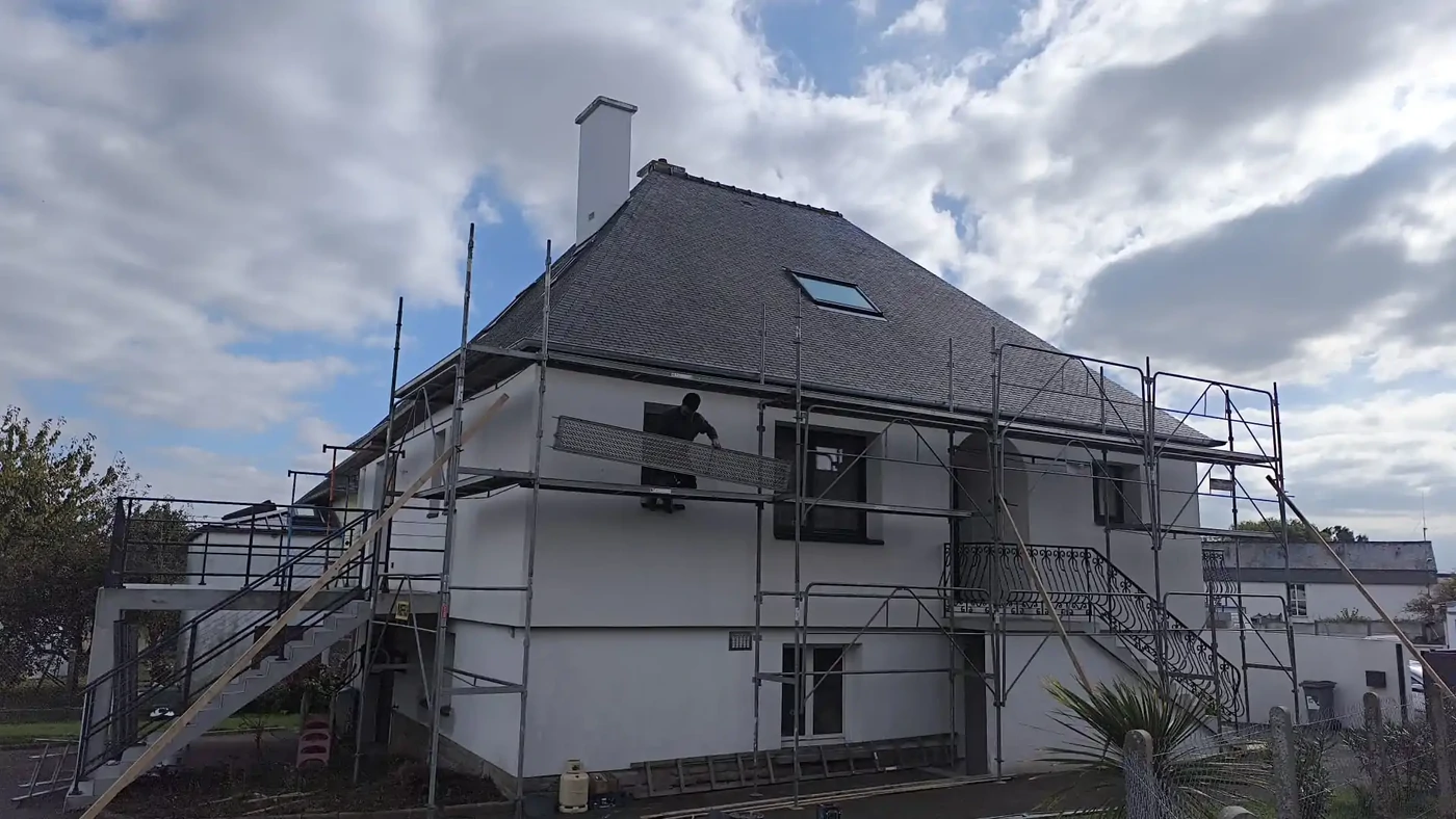 Remplacement gouttière d’une maison individuelle à Miniac-Morvan